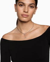 DY Madison® Pavé Diamond Toggle Chain Necklace in Sterling Silver, 3mm